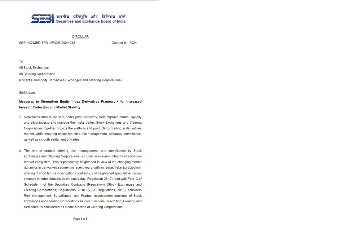 SEBI Introduces Stricter Rules for Futures and Options to Protect Retail Investors